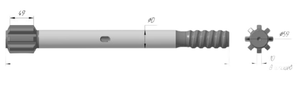 HL500S-T38-38×500 MX 755.04