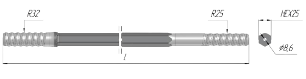 R32-HEX25-R25×2630 МХ 1537.00