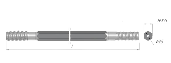 T38-HEX35-R32×2800 МХ 1527.00